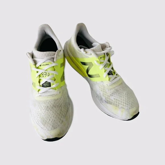 New Balance Fuelcell 890 V8 White And Yellow Sneakers Men’s Size 10 New Balance 890 White YellowBlack Men Running ShoesM890WY8  main image 4